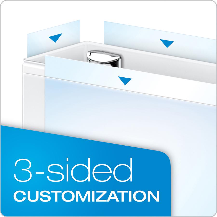 Cardinal EasyOpen Clearvue Slant D-Ring Binders - 4" Binder Capacity - Letter - 8 1/2" x 11" Sheet Size - 775 Sheet Capacity - 3 3/5" Spine Width - 3 x D-Ring Fastener(s) - 2 Inside Front & Back Pocke. Picture 4