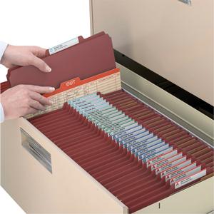 Smead 2/5 Tab Cut Letter Recycled Classification Folder - 8 1/2" x 11" - 2" Expansion - 6 x 2K Fastener(s) - 1" Fastener Capacity, 2" Fastener Capacity - Top Tab Location - Right of Center Tab Positio. Picture 2