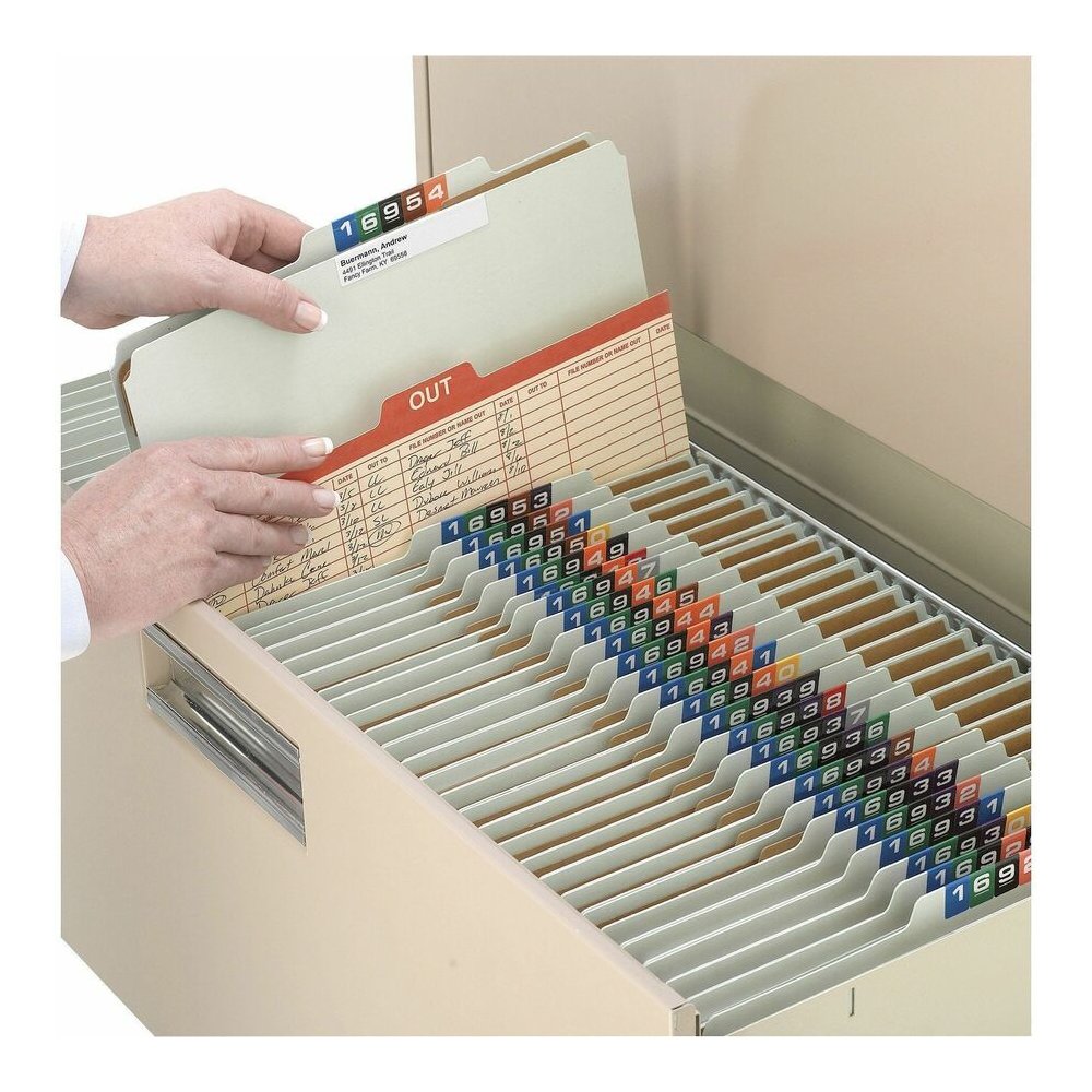 Smead 2/5 Tab Cut Letter Yes Classification Folder - 8 1/2" x 11" - 2" Expansion - 2 x 2K Fastener - 2" Fastener Capacity - Top Tab Location - Right of Center Tab Position - 2 Divider - 25 pt. - Press. Picture 5