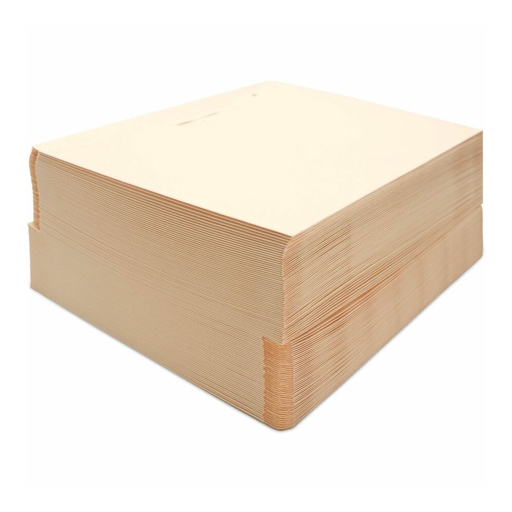 Business Source Letter Recycled File Pocket - 8 1/2" x 11" - 11 pt. - 2 Plys - Manila - Slip Resistant, Reinforced Tab, Heavyweight Cover - 10% Recycled - 100 / Box. Picture 4