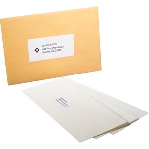 Business Source 8-1/2"x11" Copier Labels - 8 1/2" Width x 11" Length - Rectangle - White - 1 / Sheet - 100 / Pack. Picture 4