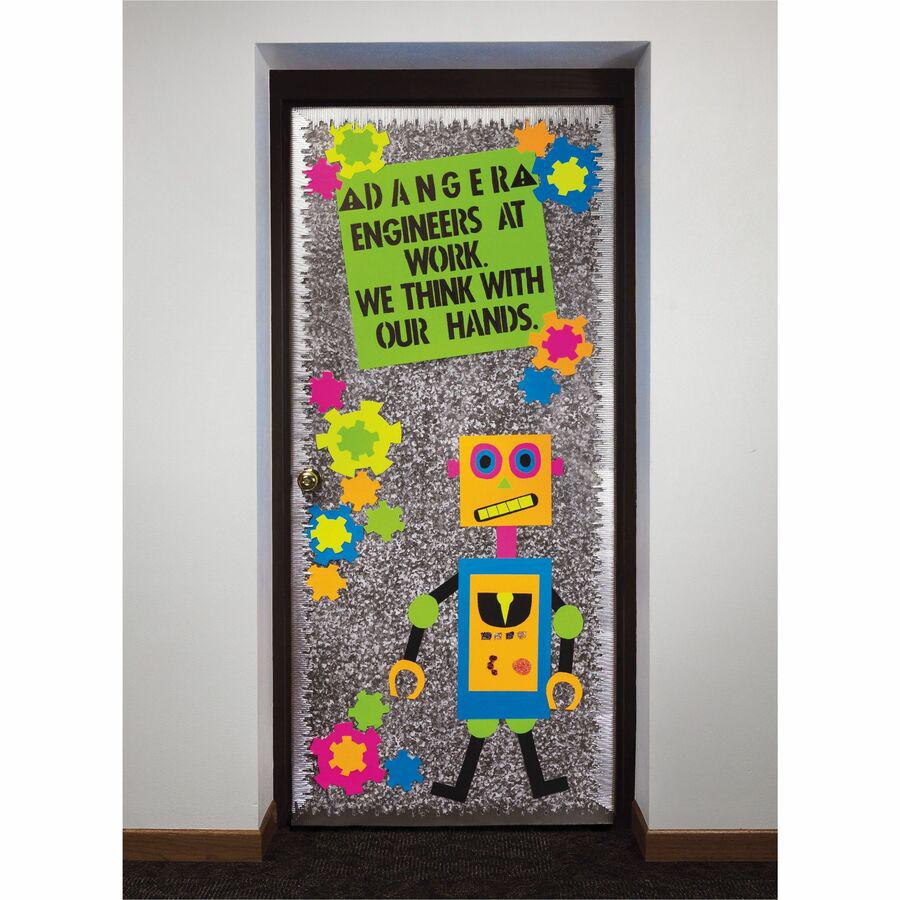 UCreate Neon Poster Board - 22"Width x 28"Length - 25 / Carton - Hot Lime. Picture 2