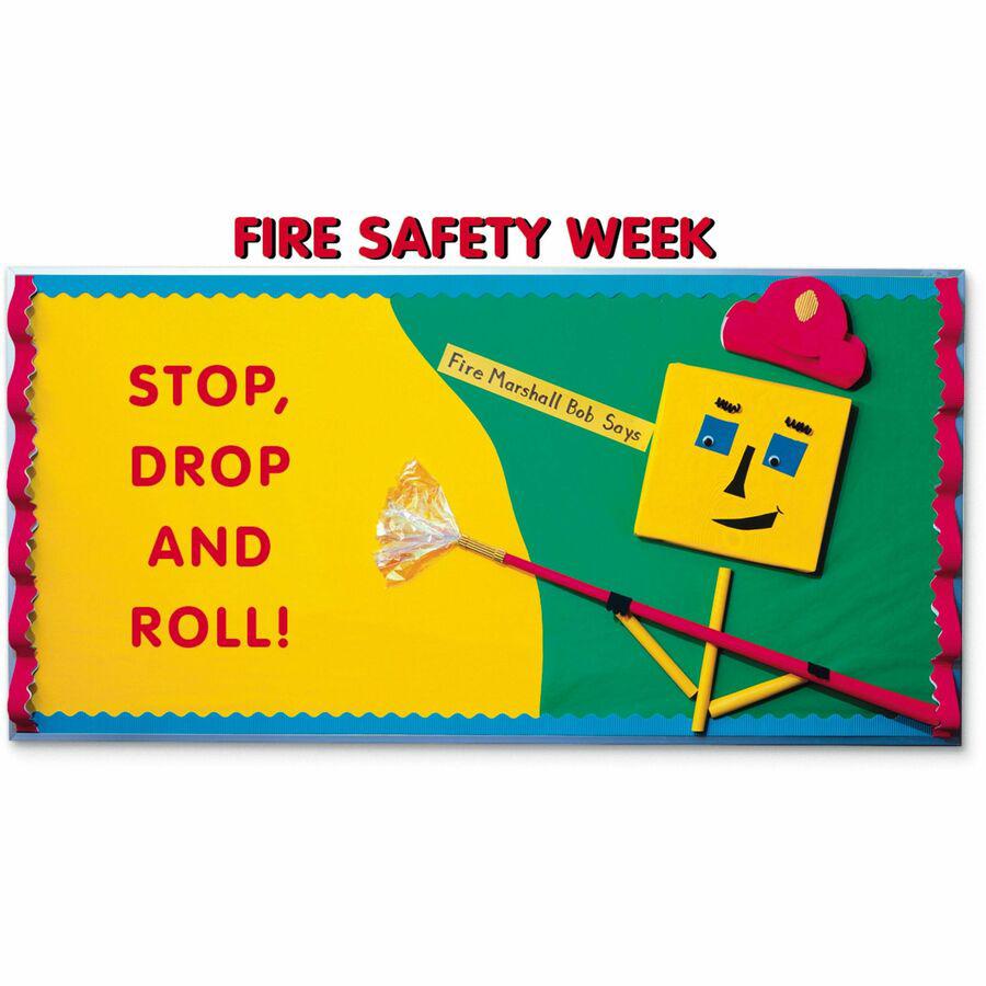 Decorol Flame-Retardant Art Paper Roll - Art, Classroom, Office, Banner, Bulletin Board - 7.40"Height x 36"Width x 1000 ftLength - 1 / Roll - Blue - Sulphite. Picture 2