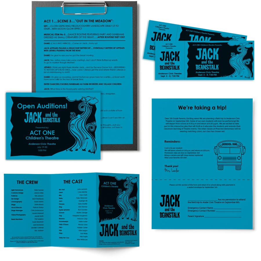 Astrobrights Color Paper - Blue - Letter - 8 1/2" x 11" - 24 lb Basis Weight - Smooth - 500 / Ream - Green Seal - Acid-free, Lignin-free, Heavyweight - Blue. Picture 4