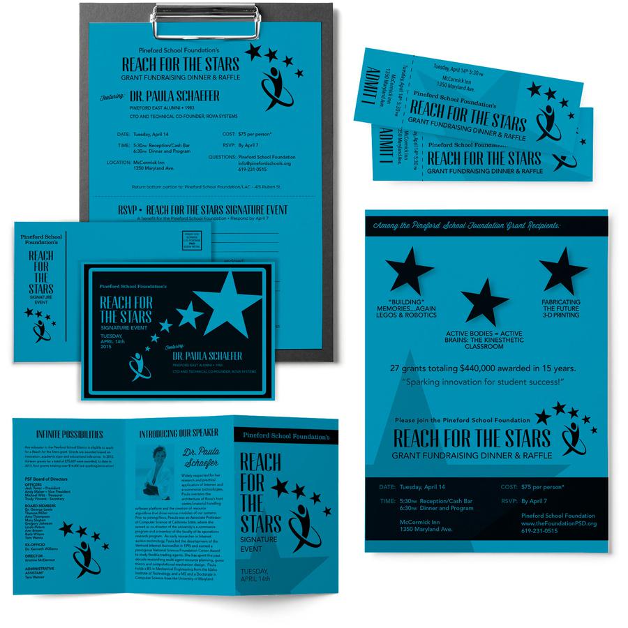 Astrobrights Colored Cardstock - Blue - Letter - 8 1/2" x 11" - 65 lb Basis Weight - Smooth - 250 / Pack - Green Seal - Heavyweight, Acid-free, Lignin-free, Durable - Celestial Blue. Picture 2