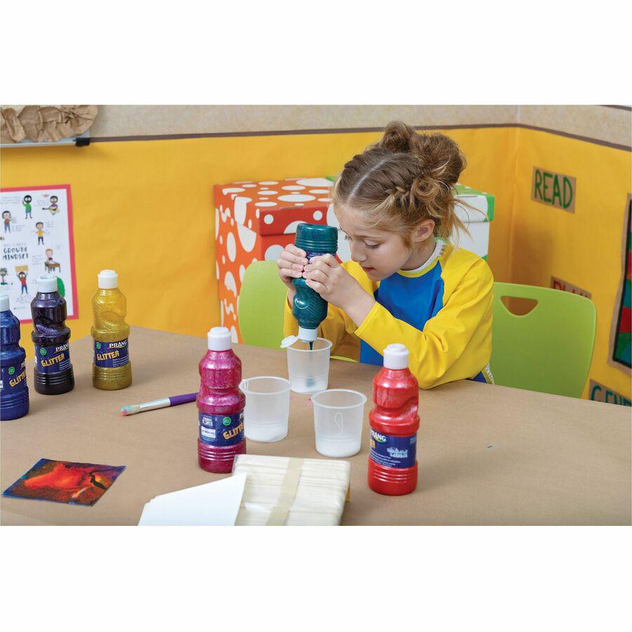 Pacon&reg; Creativity Street No-Spill Round Paint Cups With Colored Lids - 10 / Set - Assorted. Picture 2