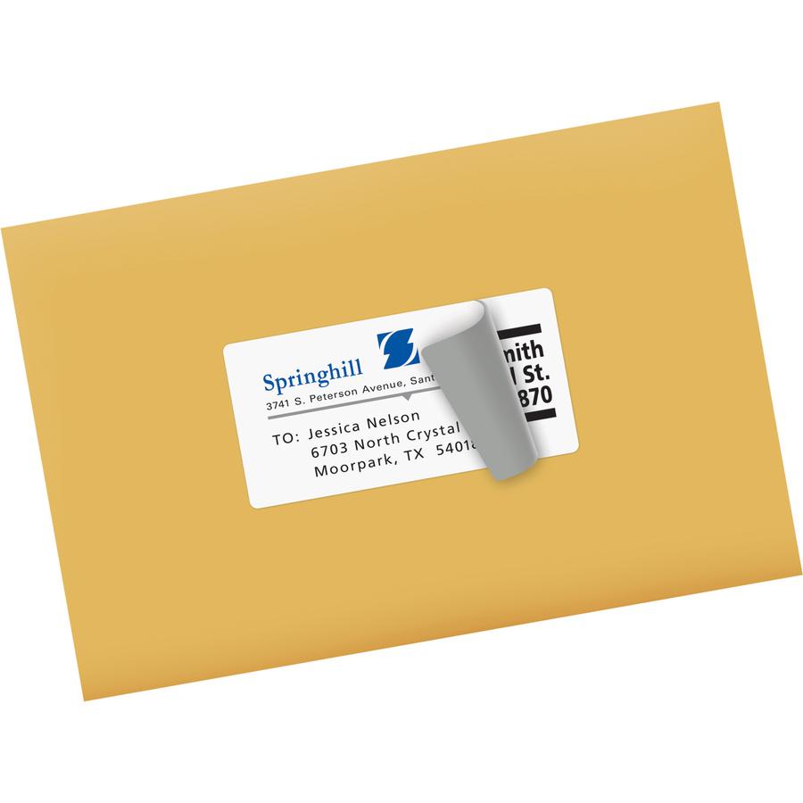 Avery&reg; Shipping Labels, Sure Feed&reg;, 2" x 4" , 500 Labels (8363) - 8 1/2" Width x 11" Length - Permanent Adhesive - Rectangle - Inkjet - White - Paper - 10 / Sheet - 50 Total Sheets - 500 Total. Picture 2