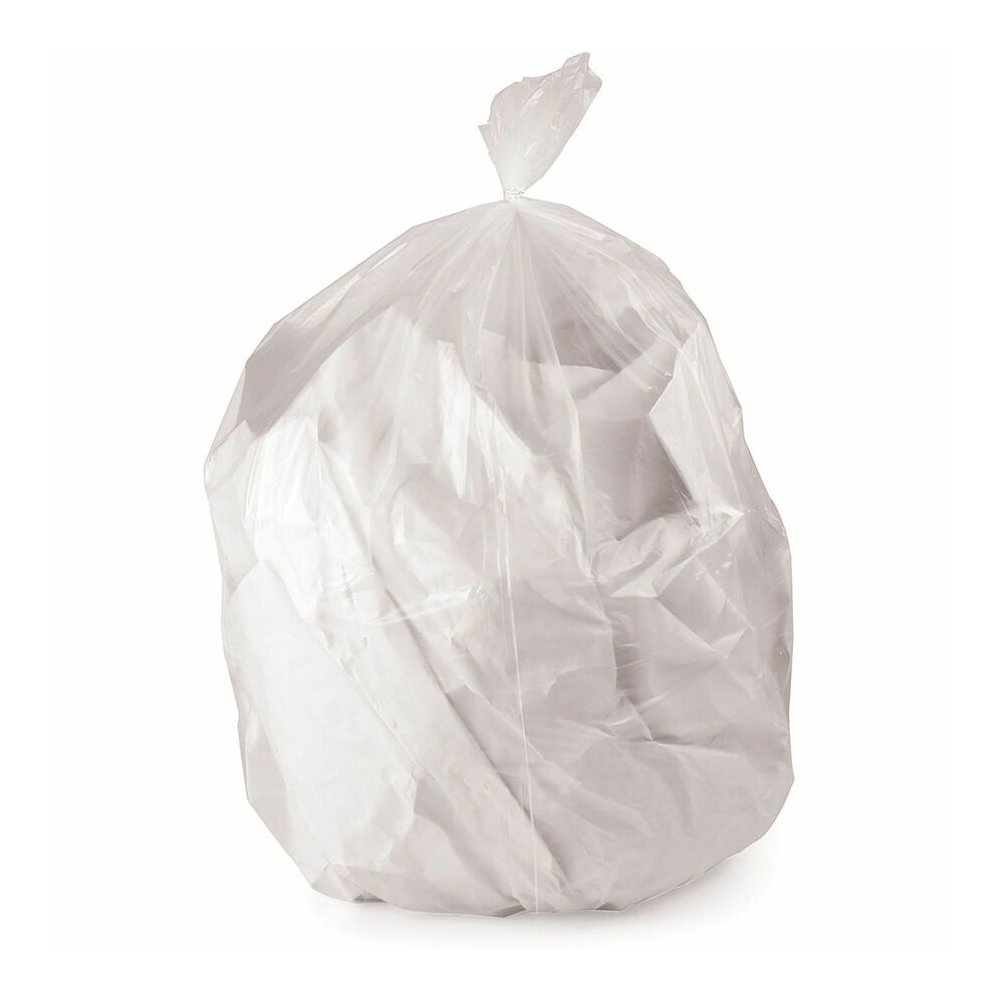 Heritage RePrime AccuFit 44-gal Can Liners - 44 gal Capacity - 50" Length x 37" Width x 0.90 mil (23 Micron) Thickness - Low Density - Clear - Linear Low-Density Polyethylene (LLDPE) - Garbage - 50 / . Picture 3
