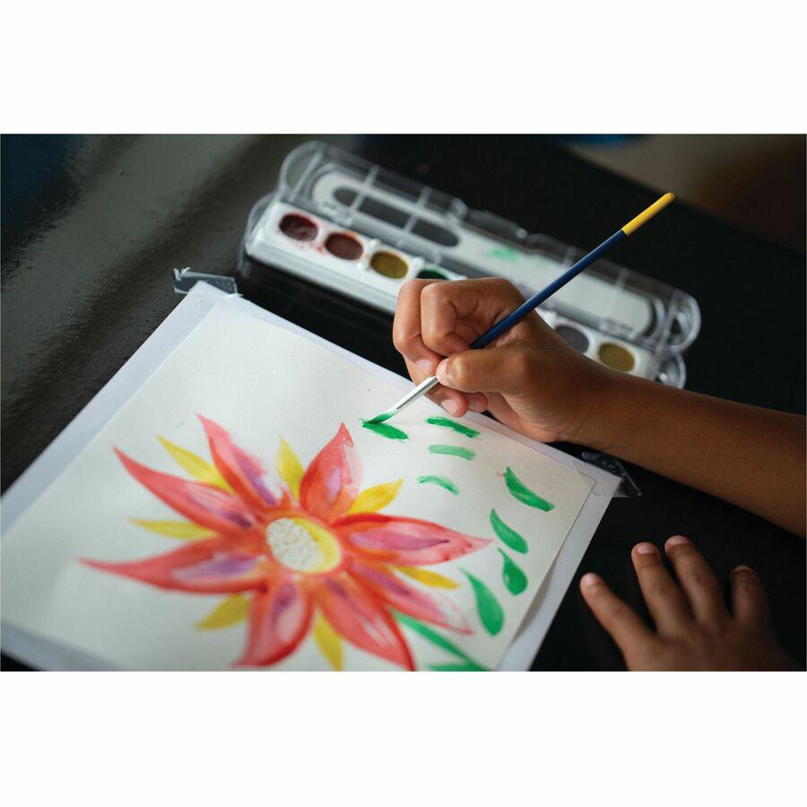 UCreate Watercolor Paper - 12" x 18" - 90 lb Basis Weight - Vellum - 50 / Pack - Sustainable Forestry Initiative (SFI) - Acid-free - White. Picture 2
