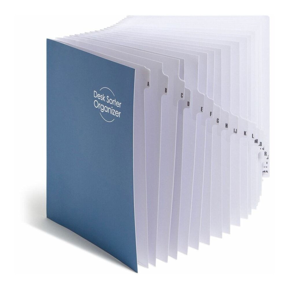 Smead Alphabetic Desk File/Sorter - Printed Tab(s) - Character - A-Z - Letter - 8.50" Width x 11" Length - 35% Recycled - 1 Each. Picture 2