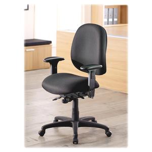 Lorell High-Performance Eronomic Task Chair - Black Seat Color - Black Back Color - Metal Frame Material - 5-star Base - 1 Each. Picture 10