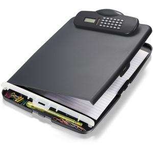 Officemate Slim Clipboard Storage Box with Calculator - 10" x 14 1/2" - 1 Each. Picture 3