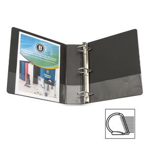Business Source Slanted D-ring Binders - 2" Binder Capacity - 3 Ring - Fastener: D-Ring - Pocket: 2, Internal - Chipboard, Polypropylene - Blue - No - PVC-free, Non-stick, Spine Label, Gap-free Ring, . Picture 4
