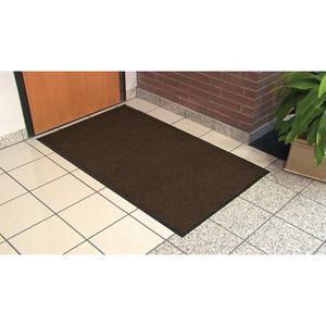 Genuine Joe Gold Dual-Rib Hard Surface Floor Mat - Hard Floor - 60" Length x 36" Width - Polypropylene, Vinyl - Chocolate - 1 Each. Picture 3