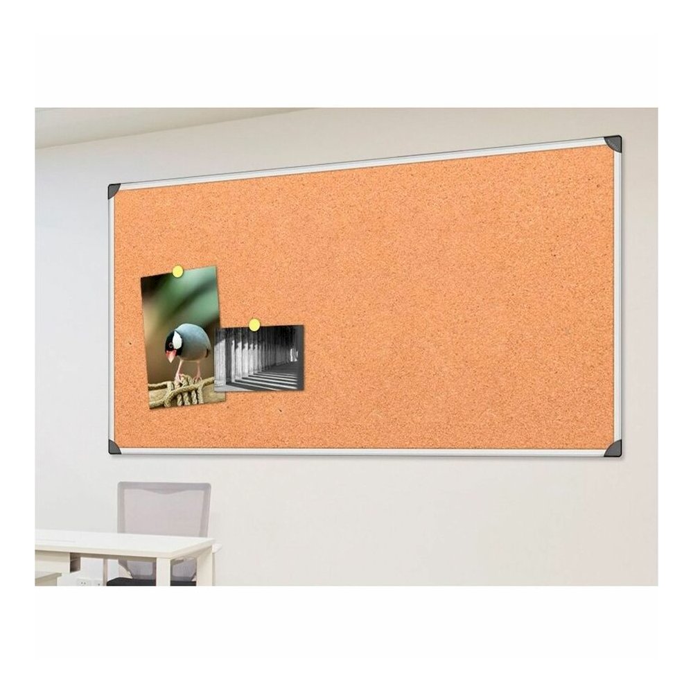 Lorell Corkboard - 48" Board Height x 96" Board Width - Cork Surface - Resist Warping, Durable, Laminated, Resilient - Aluminum Frame - 1 Each. Picture 6