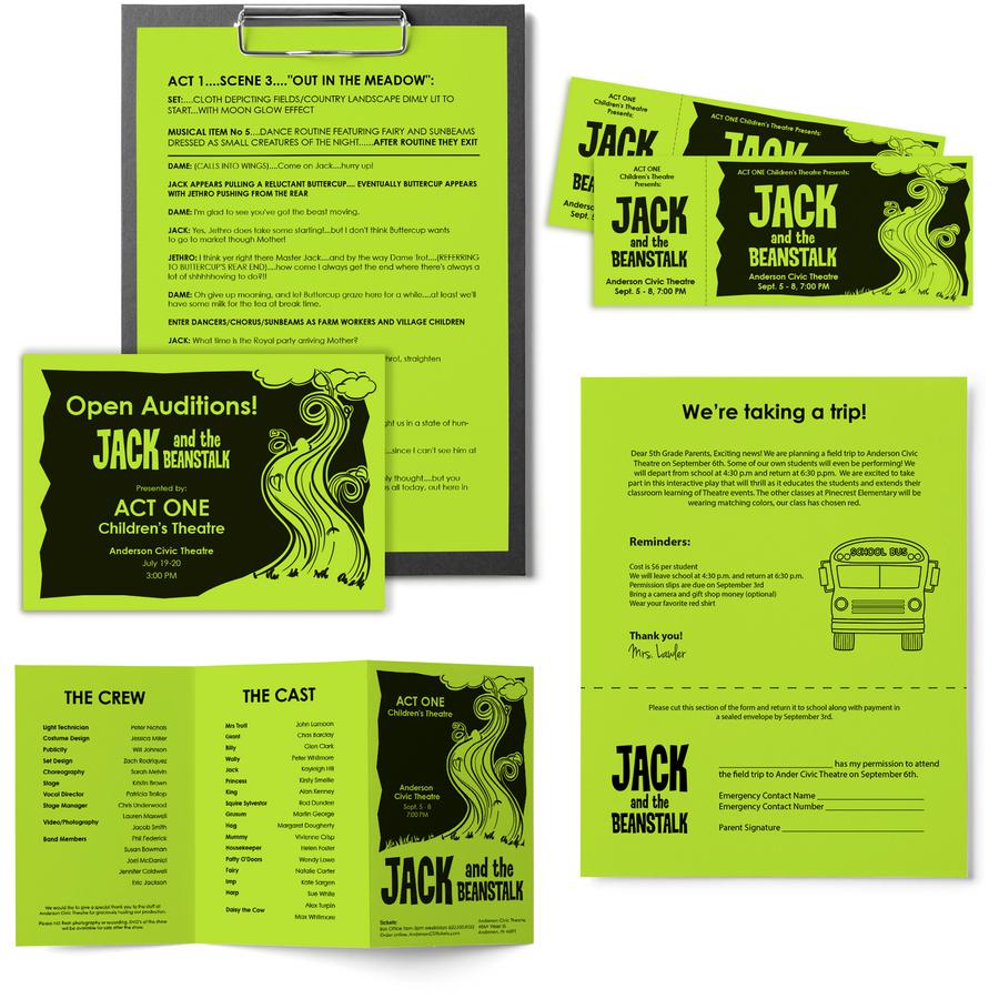 Astrobrights Color Copy Paper - Vulcan Green - Letter - 8 1/2" x 11" - 24 lb Basis Weight - Smooth - 500 / Pack - FSC - Acid-free, Lignin-free, Heavyweight - Vulcan Green. Picture 3
