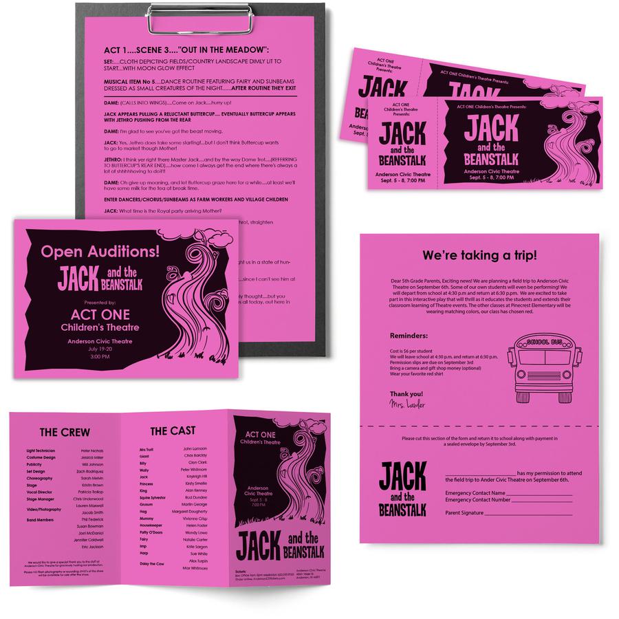 Astrobrights Color Paper - Orchid - Letter - 8 1/2" x 11" - 24 lb Basis Weight - 500 / Ream - Acid-free, Lignin-free - Orchid. Picture 3