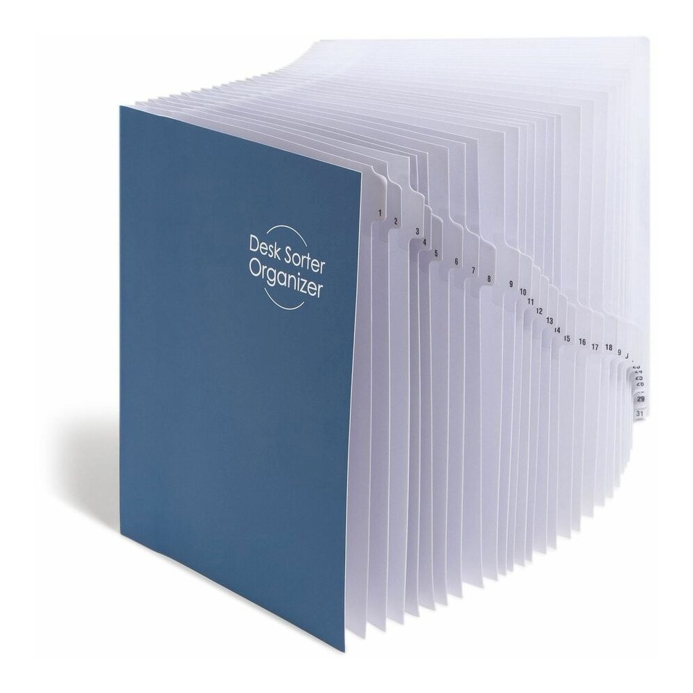 Smead Daily Desk File/Sorter - Printed Tab(s) - Digit - 1-31 - Letter - 8.50" Width x 11" Length - 35% Recycled - 1 Each. Picture 2