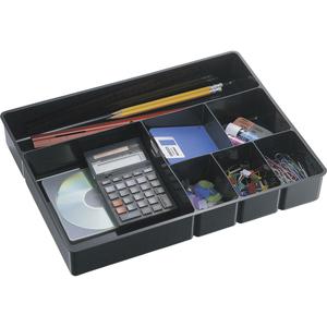Officemate Deep Desk Drawer Tray - 7 Compartment(s) - 2.3" Height x 11.5" Width15.1" Length - Black - 1 Each. Picture 2