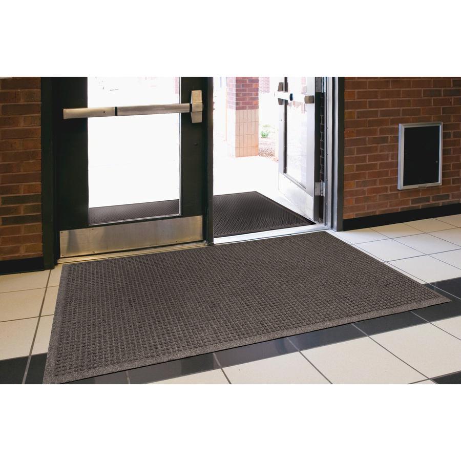 Guardian Floor Protection EcoGuard Floor Mat - Indoor, Outdoor, Carpeted Floor, Hard Floor - 36" Length x 24" Width - Rectangular - Rubber - Charcoal - 1Each. Picture 6