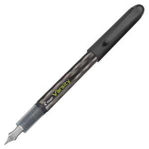 Pilot Varsity Disposable Fountain Pens - Medium Pen Point - Black, Blue, Purple - Black Barrel - 3 / Pack. Picture 4