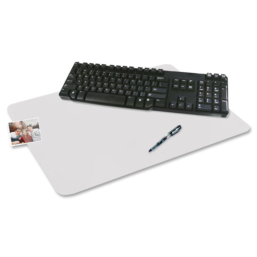 Artistic Krystal Antimicrobial Desk Pad - Rectangular - 24" Width x 19" Depth - Vinyl - Clear. Picture 6