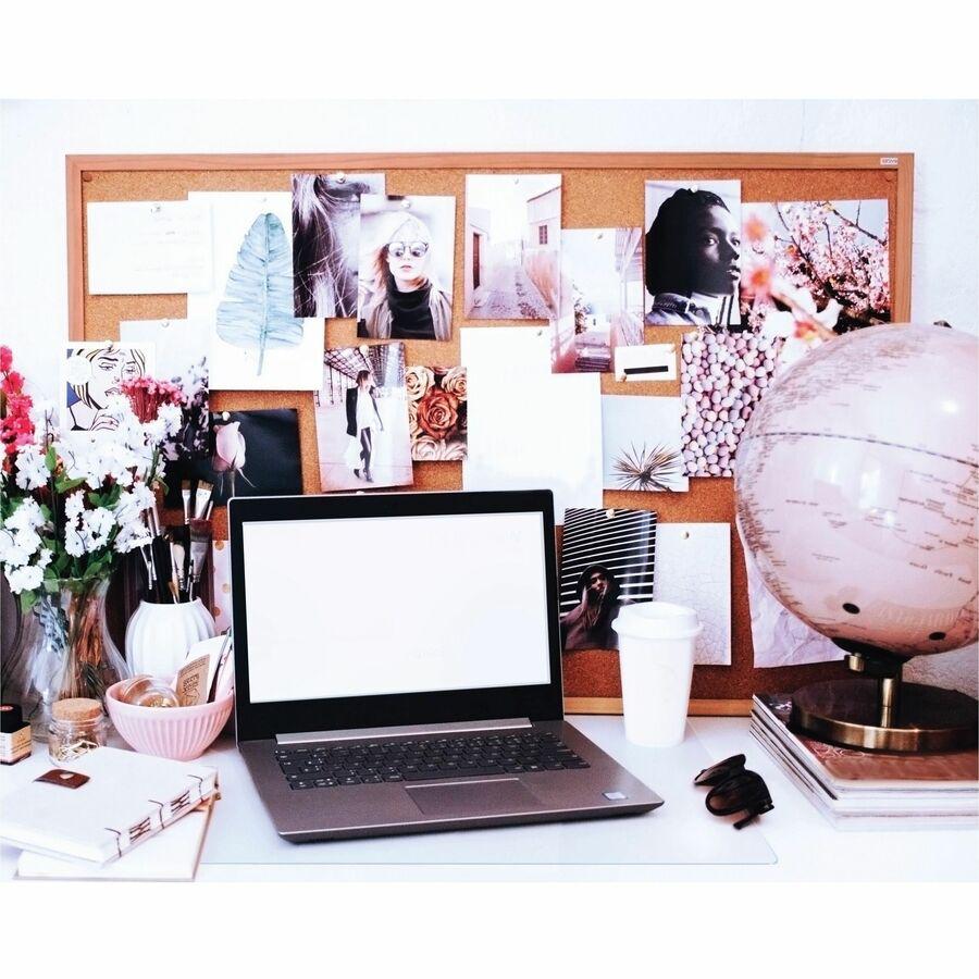 Lorell Crystal-clear Desk Pad - Rectangular - 36" Width x 20" Depth - Polyvinyl Chloride (PVC) - Clear. Picture 2