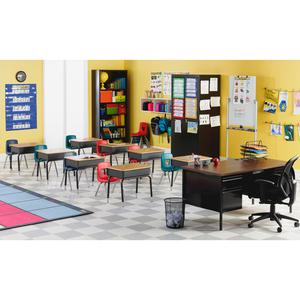Lorell Fortress Series Bookcase - 34.5" Width x 13" Depth x 82" Height - 6 x Shelf(ves) - Black - Powder Coated - Steel - Yes. Picture 11
