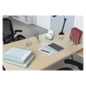 Lorell Single Stacking Document Tray - Desktop - Durable, Lightweight, Non-skid, Stackable - Clear - Acrylic - 1 Each. Picture 3