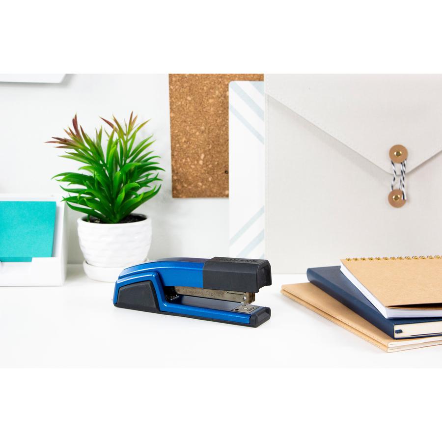Bostitch Epic Antimicrobial Office Stapler - 25 Sheets Capacity - 210 Staple Capacity - Full Strip - 1 Each - Blue. Picture 2