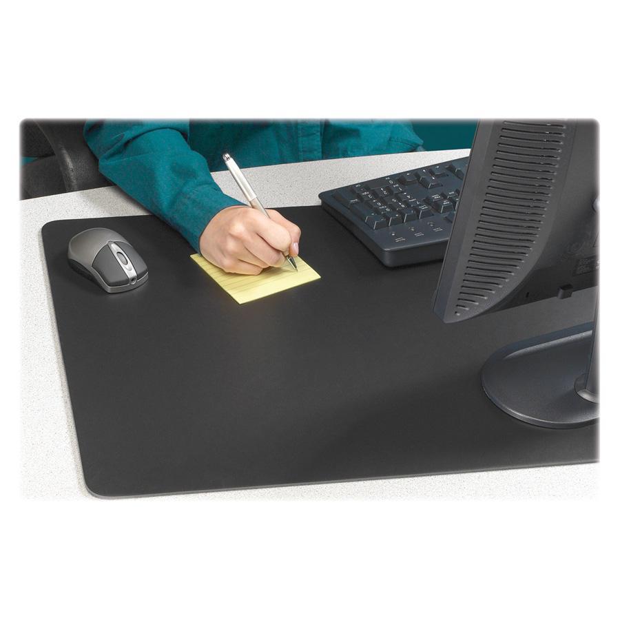 Artistic Rhino II Antimicrobial Protective Desk Pads - Rectangular - 24" Width x 17" Depth - Polyvinyl Chloride (PVC) - Black. Picture 2