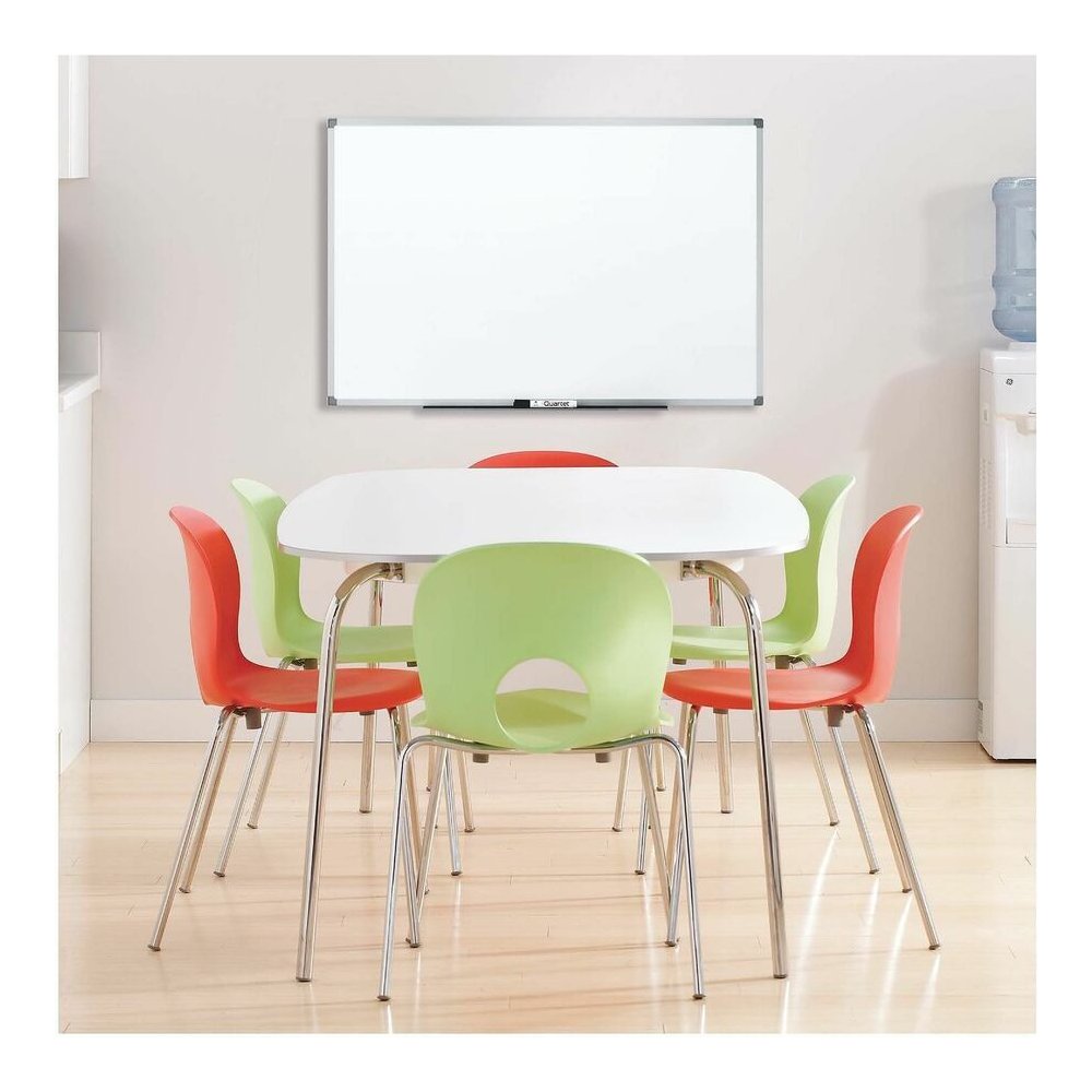 Mead Basic Dry-Erase Board - 48" (4 ft) Width x 36" (3 ft) Height - White Melamine Surface - Silver Aluminum Frame - Durable - 1 Each. Picture 5