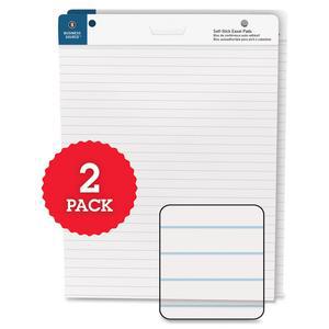 Business Source 25"x30" Lined Self-stick Easel Pads - 30 Sheets - 25" x 30" Sheet Size - White Paper - Cardboard Cover - Self-stick - 2 / Carton. Picture 4