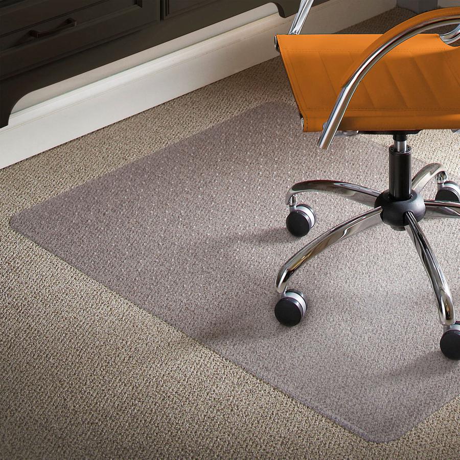 ES ROBBINS Natural Origins Rectangular Chair Mat - Pile Carpet - 60" Length x 46" Width - Rectangle - Vinyl - Clear - 1Each. Picture 7