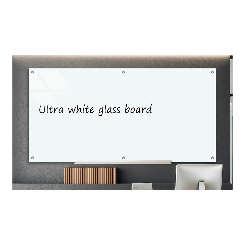 Lorell Dry-Erase Glass Board - 72" (6 ft) Width x 36" (3 ft) Height - Frost Glass Surface - Rectangle - Stain Resistant, Ghost Resistant - Assembly Required - 1 Each. Picture 4
