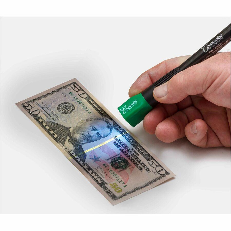 Dri Mark Dual Detector Pen and UV Light - Ultraviolet - Black, Green - 1 Each. Picture 2