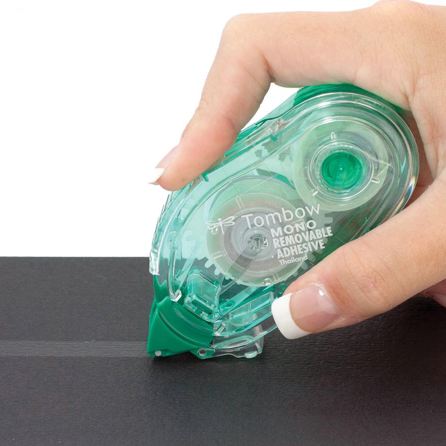 Tombow Mono Removable Adhesive Applicator - 13.11 yd Length x 0.33" Width - Dispenser Included - Tear Proof, Stain Resistant - For Photo, Paper, Card, Photo Album - 1 Each - Clear. Picture 2