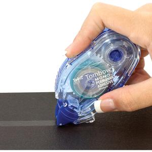 Tombow Mono Permanent Adhesive Applicator Refill - 13.11 yd Length x 0.33" Width - For Paper, Photo, Photo Album, Card - 3 / Pack - Clear. Picture 2