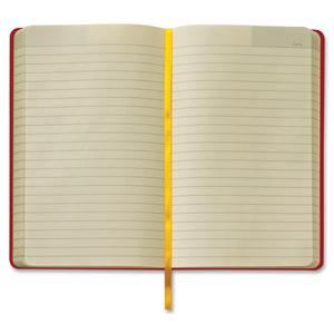 TOPS Idea Collective Hard Cover Journal - 120 Sheets - 5" x 8 1/4" - 0.63" x 5" x 8.3" - Cream Paper - Red Cover - Acid-free, Durable Cover, Ribbon Marker, Elastic Closure, Pocket - 1 Each. Picture 6