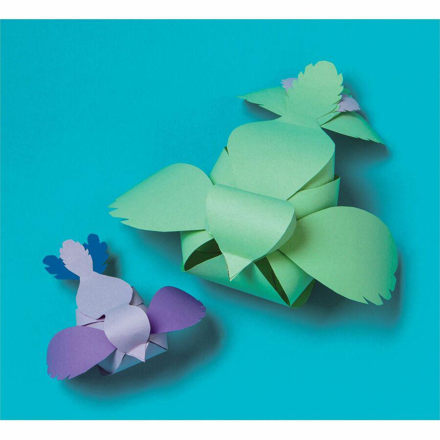 Tru-Ray Construction Paper - Project, Bulletin Board - 18"Width x 12"Length - 1 / Pack - Cool Assorted - Paper. Picture 2