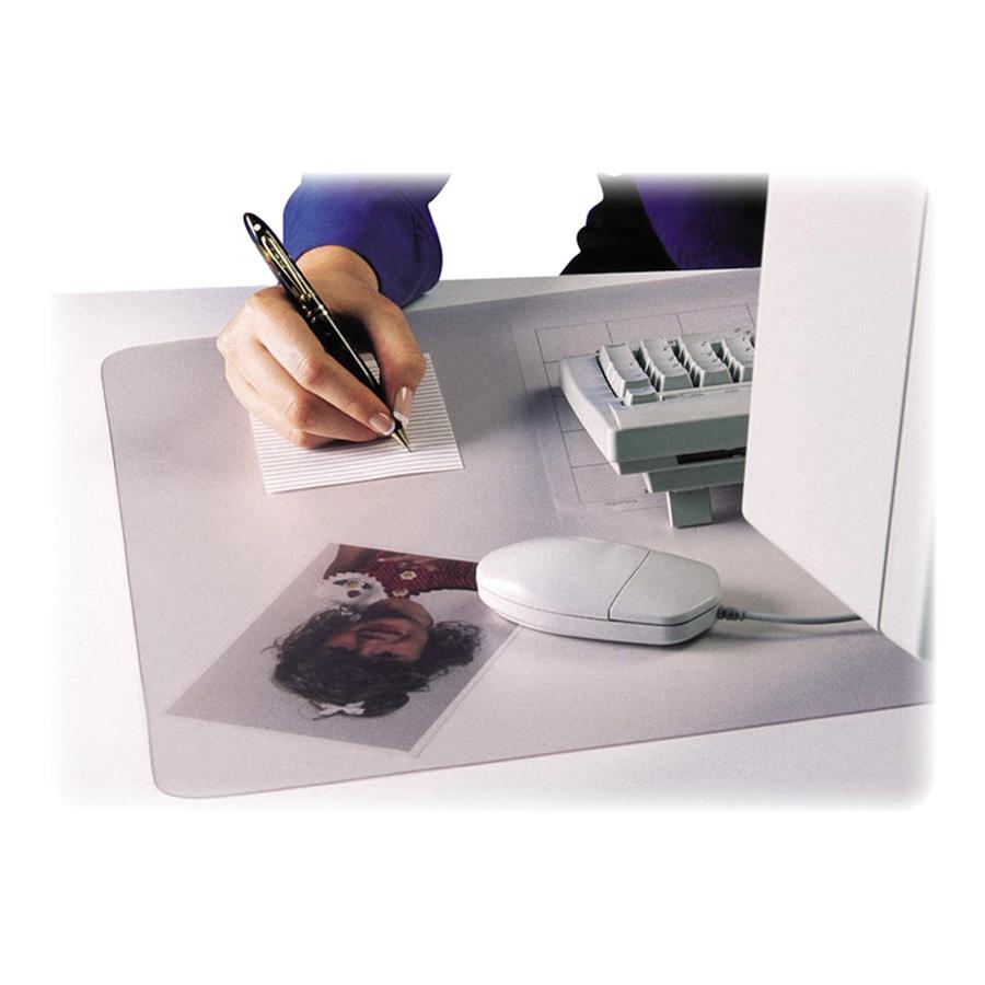 Artistic KrystalView Antimicrobial Desk Pad - Rectangular - 38" Width x 24" Depth - Polyvinyl Chloride (PVC) - Clear. Picture 3