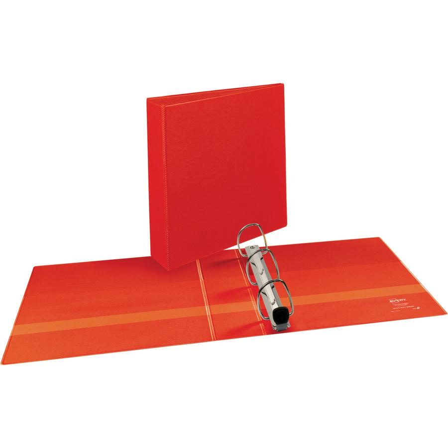 Avery&reg; Heavy-Duty View 3 Ring Binder - 2" Binder Capacity - Letter - 8 1/2" x 11" Sheet Size - 540 Sheet Capacity - 3 x Ring Fastener(s) - 4 Pocket(s) - Polypropylene - Recycled - Pocket, Heavy Du. Picture 2