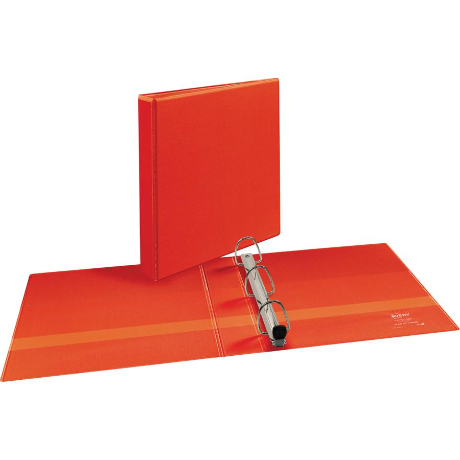 Avery&reg; Heavy-Duty View 3 Ring Binder - 1 1/2" Binder Capacity - Letter - 8 1/2" x 11" Sheet Size - 400 Sheet Capacity - 3 x Ring Fastener(s) - 4 Pocket(s) - Polypropylene - Recycled - Pocket, Heav. Picture 2