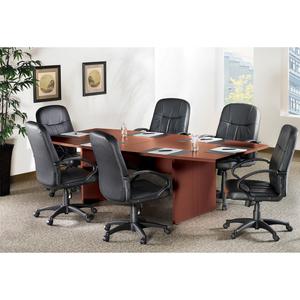 Lorell Essentials Rectangular Modular Conference Table - Cherry Rectangle, Laminated Top - Panel Leg Base - 2 Legs - 70.88" Table Top Width x 35.38" Table Top Depth x 1.25" Table Top Thickness - 29.50. Picture 5