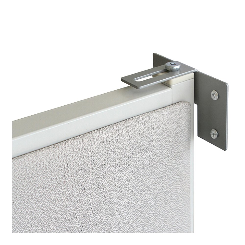 Lorell Panel System Wall Brackets - 2.50" Width x 3.75" Depth x 2.50" Height - Aluminum - Aluminum - 1 Set. Picture 5