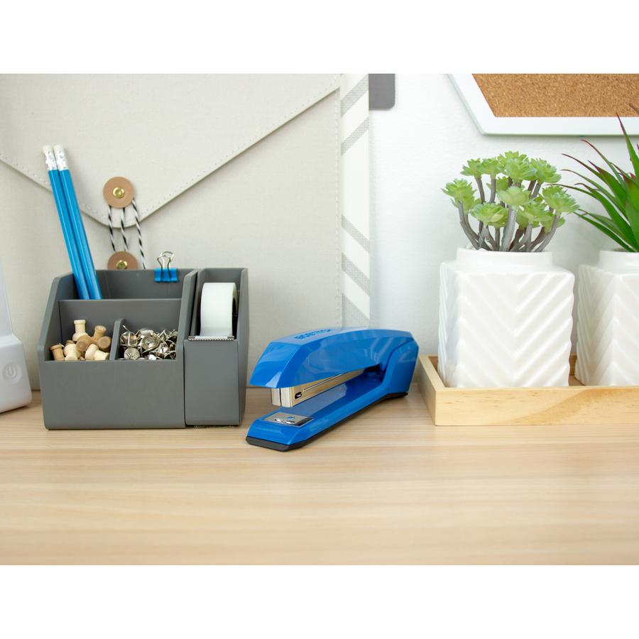 Bostitch Ascend Stapler - 20 Sheets Capacity - 210 Staple Capacity - Full Strip - 1/4" Staple Size - 1 Each - Blue. Picture 8