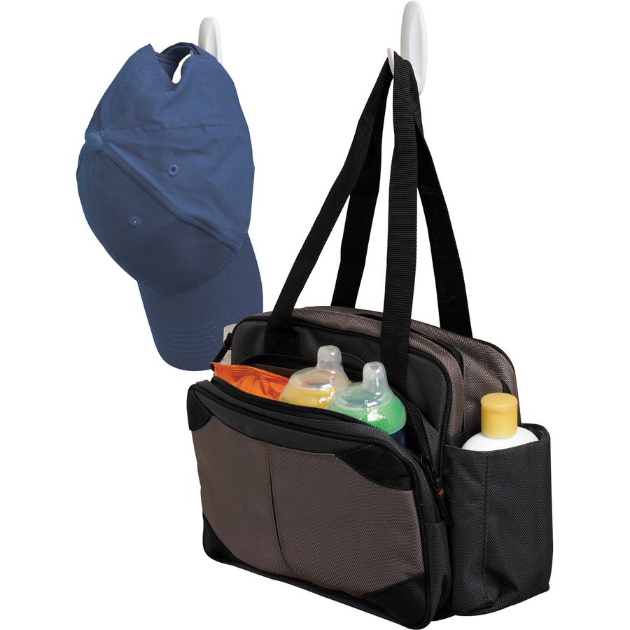 Command Hook Trial Pack - Medium - 3 lb (1.36 kg) Capacity - 3.1" Height x 1.1" Width x 3.1" Length - for Paint, Wood, Tile - Plastic - White - 1 Carton. Picture 2