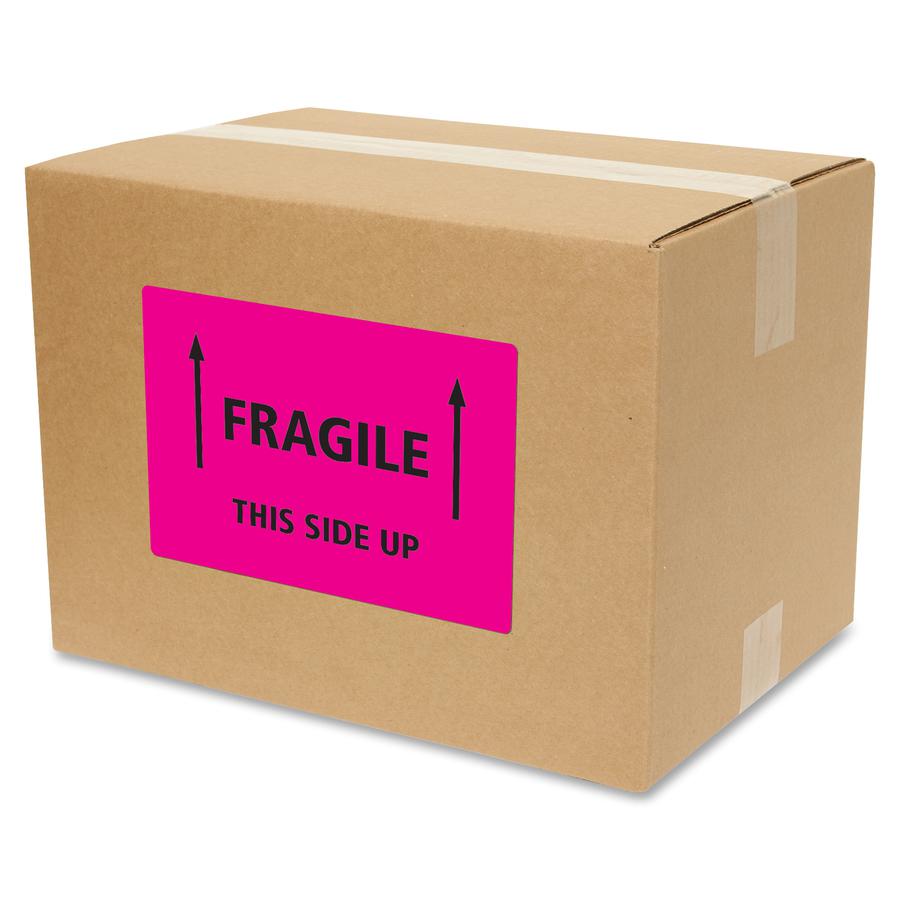 Avery&reg; Neon Shipping Labels, 5-1/2" x 8-1/2" , 200 Labels (5948) - 5 1/2" Width x 8 1/2" Length - Permanent Adhesive - Rectangle - Laser - Neon Magenta - Paper - 2 / Sheet - 100 Total Sheets - 200. Picture 2