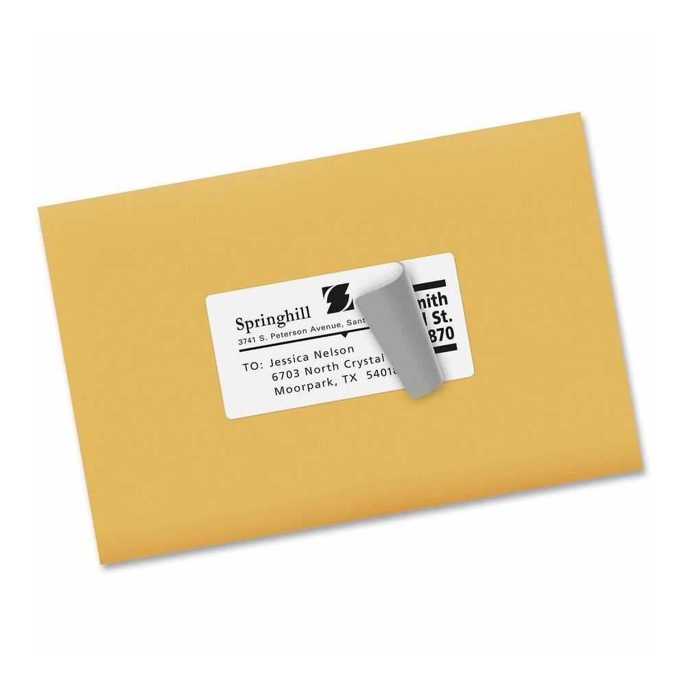 Avery&reg; Shipping Labels, Sure Feed, 2" x 4" , 5,000 Labels (95910) - 2" Width x 4" Length - Permanent Adhesive - Rectangle - Laser - Matte White - Matte - Paper - 10 / Sheet - 10 Total Sheets - 500. Picture 2
