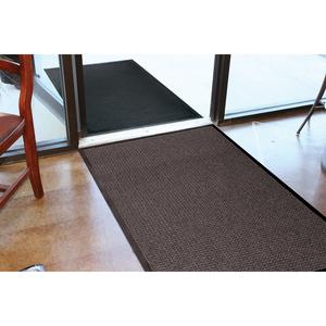 Genuine Joe Waterguard Floor Mat - Floor - 10 ft Length x 36" Width - Rectangular - Rubber - Charcoal - 1 Each. Picture 6